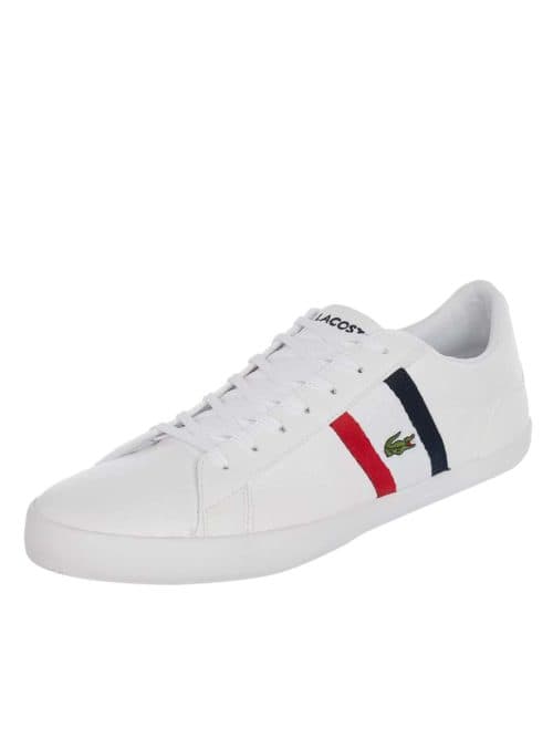 Iridescent strap liders in white with and chunky sole